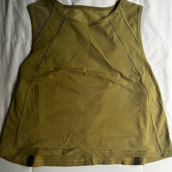 Adorable Lululemon tank!! Mustard yellow has a slight open back tank💛💛 - Picture 2 of 4